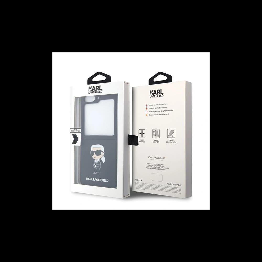 Case Karl Lagerfeld KLHCZF5SNIKBCK Samsung Galaxy Z Flip5 Hardcase Silikon Ikonik schwarz/black - 8
