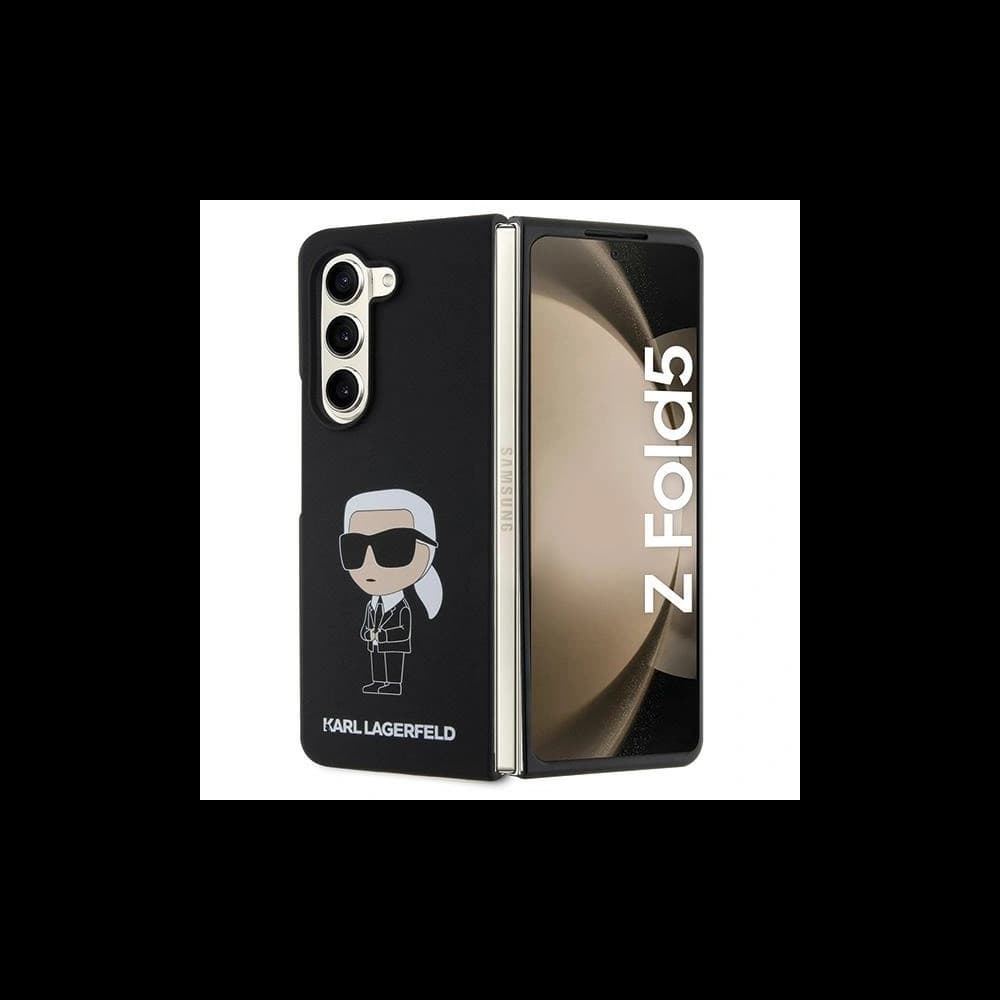 Case Karl Lagerfeld KLHCZFD5SNIKBCK Samsung Galaxy Z Fold5 Hardcase Silikon Ikonik schwarz/black - 1