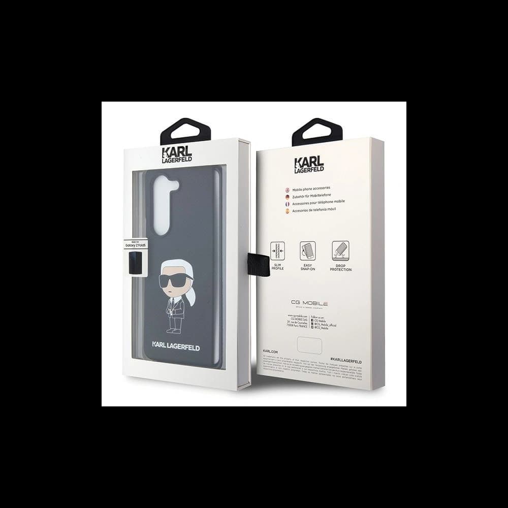 Case Karl Lagerfeld KLHCZFD5SNIKBCK Samsung Galaxy Z Fold5 Hardcase Silikon Ikonik schwarz/black - 7