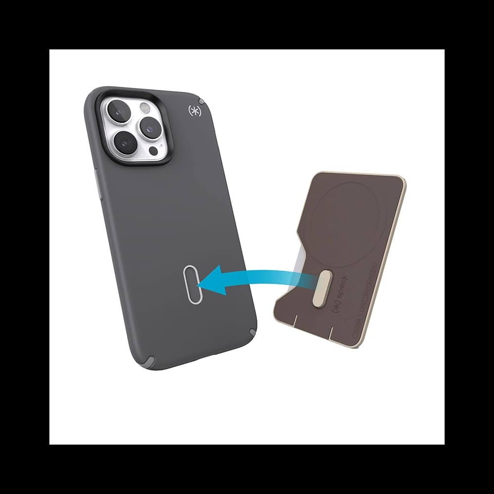 Speck card pocket case with ClickLock function Wallet MagSafe Pale Oak - 4