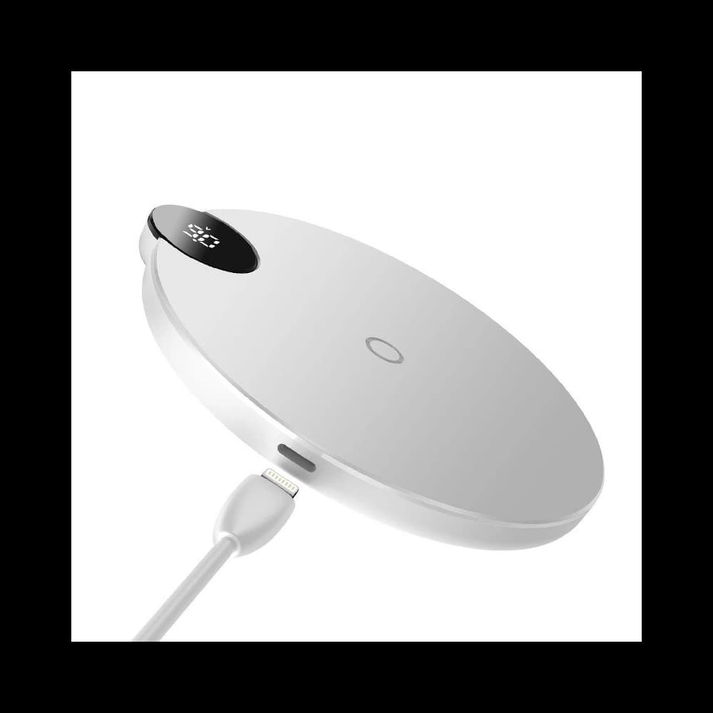 Kabelloses induktives Ladegerät Baseus Wireless Charger 10W - weiß - 1