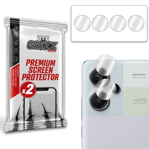 Glas für die Kamera GrizzGlass HybridGlass Kamera für Xiaomi Redmi Note 13 Pro+ Plus 5G