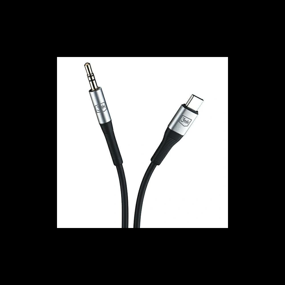 3MK AUX cable USB-C / jack 3.5mm 1m - 3