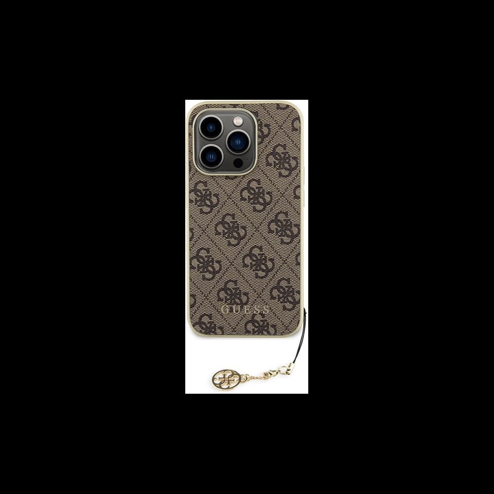 Case Guess GUHCP15XGF4GBR Apple iPhone 15 Pro Max Hardcase 4G Charms Collection braun/brown - 3