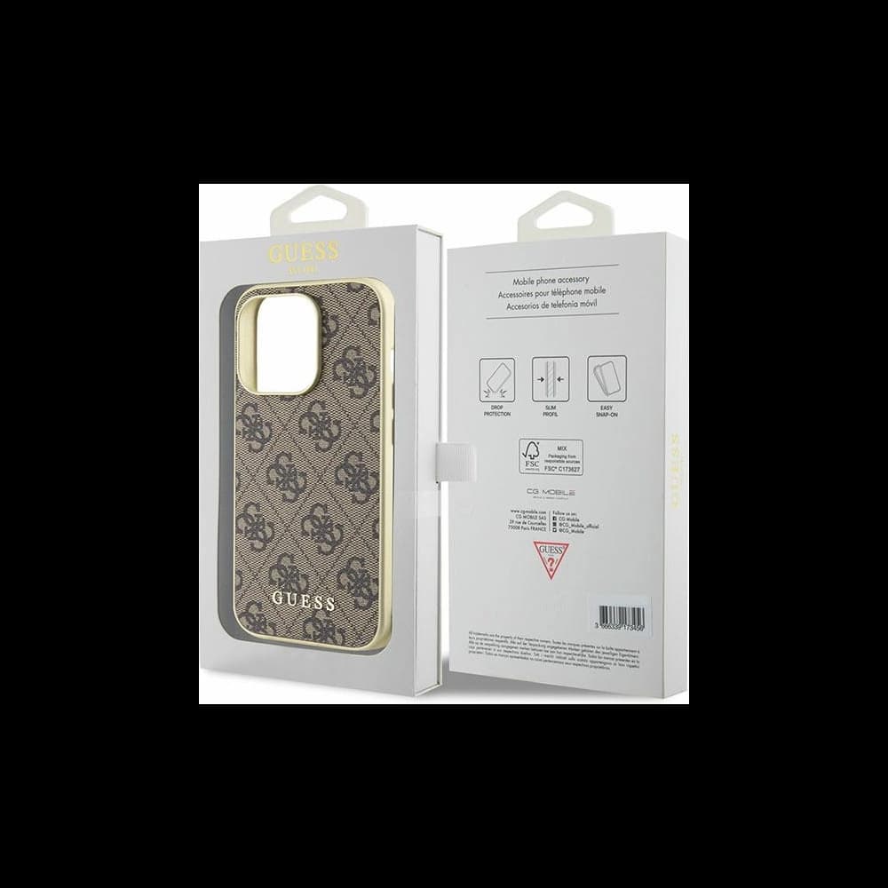 Case Guess GUHCP15XGF4GBR Apple iPhone 15 Pro Max Hardcase 4G Charms Collection braun/brown - 8