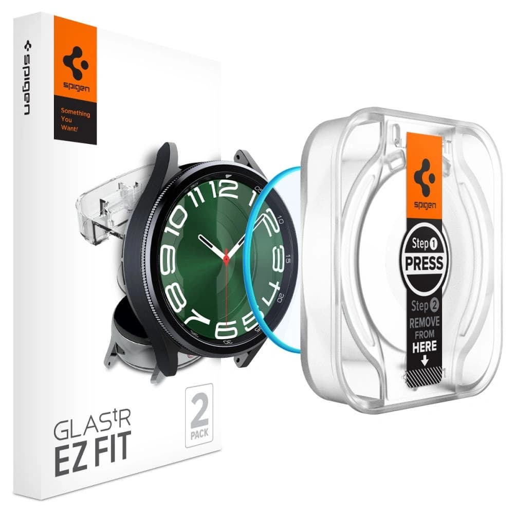 Spigen GLAS.tR ez Fit Samsung Galaxy Watch 6 Classic (47mm) Clear [2 PACK] - 1