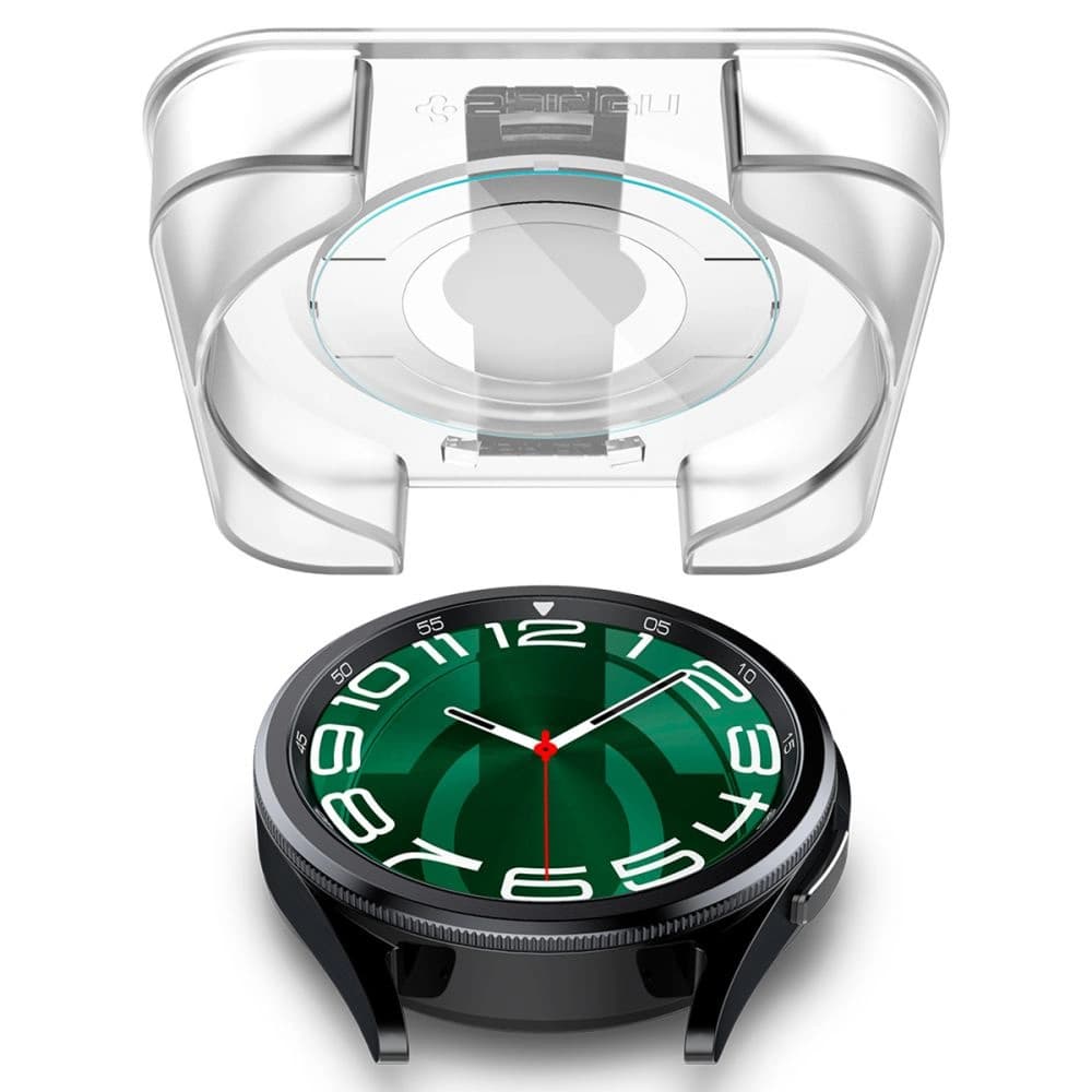 Spigen GLAS.tR ez Fit Samsung Galaxy Watch 6 Classic (47mm) Clear [2 PACK] - 4