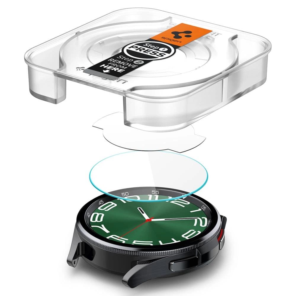 Spigen GLAS.tR ez Fit Samsung Galaxy Watch 6 Classic (47mm) Clear [2 PACK] - 5