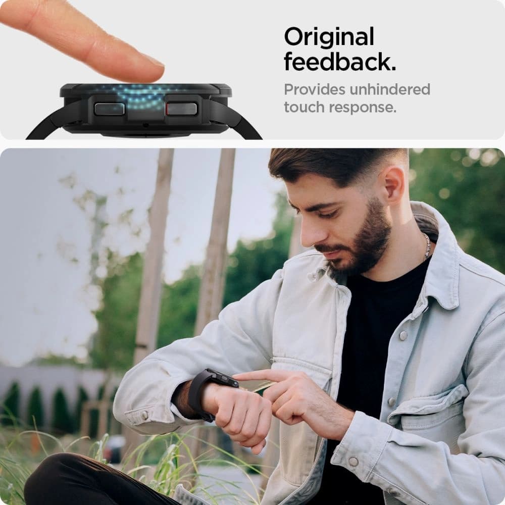 Spigen GLAS.tR ez Fit Samsung Galaxy Watch 6 Classic (47mm) Clear [2 PACK] - 8