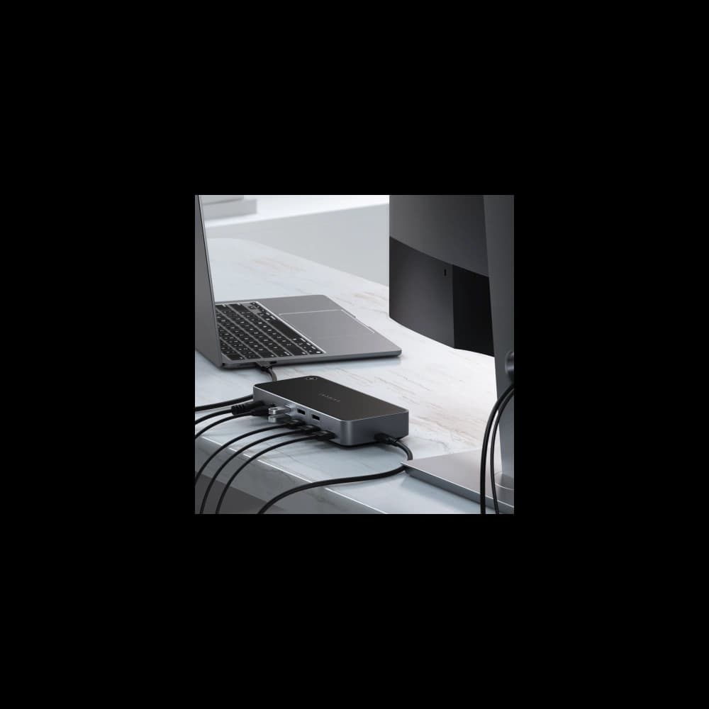 Dockingstation für 4K-Monitore Satechi Triple 4K Display Docking Station (3x4K/60Hz, 100W, 2xDP1.4, 3xHDMI2.0) - 3