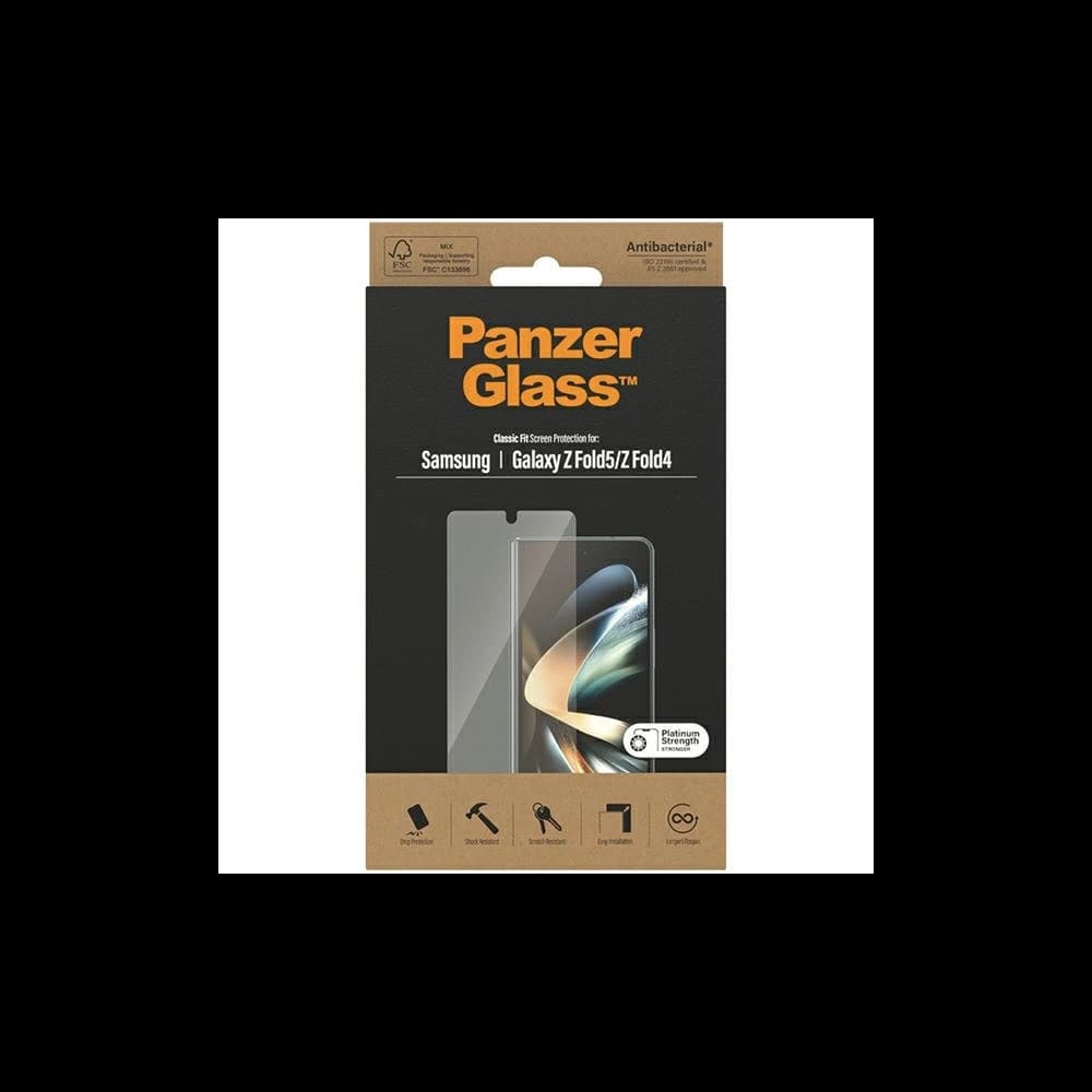 PanzerGlass Classic Fit Samsung Galaxy Z Fold5 / Fold4 Screen Protection Antibacterial - 4