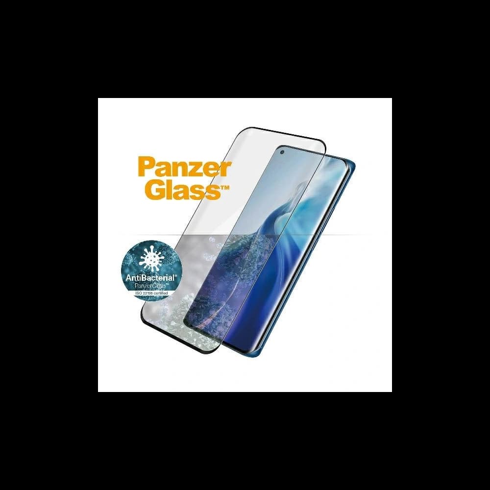 Gehärtetes Glas PanzerGlass Curved Super+ Xiaomi Mi 11 / Mi 11 Ultra Case Friendly Antibakteriell schwarz - 2