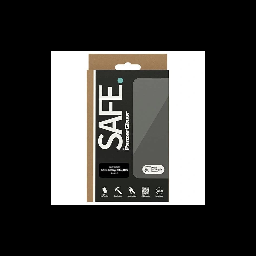 Gehärtetes Glas SAFE von PanzerGlass Motorola Moto Edge 30 Neo Bildschirmschutz Ultra-Wide Fit - 5
