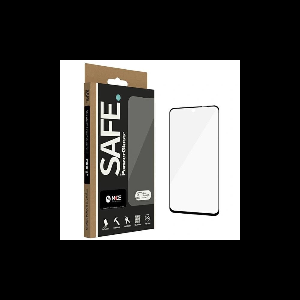 Gehärtetes Glas SAFE von PanzerGlass Motorola Moto G32 Bildschirmschutz Ultra-Wide Fit - 1