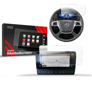 Matte GrizzGlass CarDisplay Protection Mercedes Actros L 2021-2024 [2in1]