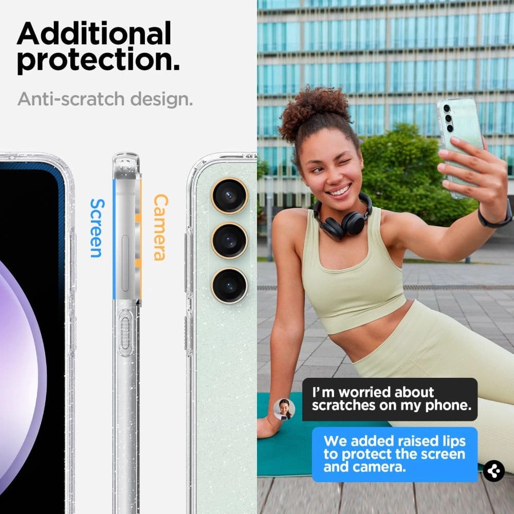 Case Spigen Liquid Crystal Samsung Galaxy S23 FE Glitter Crystal - 13