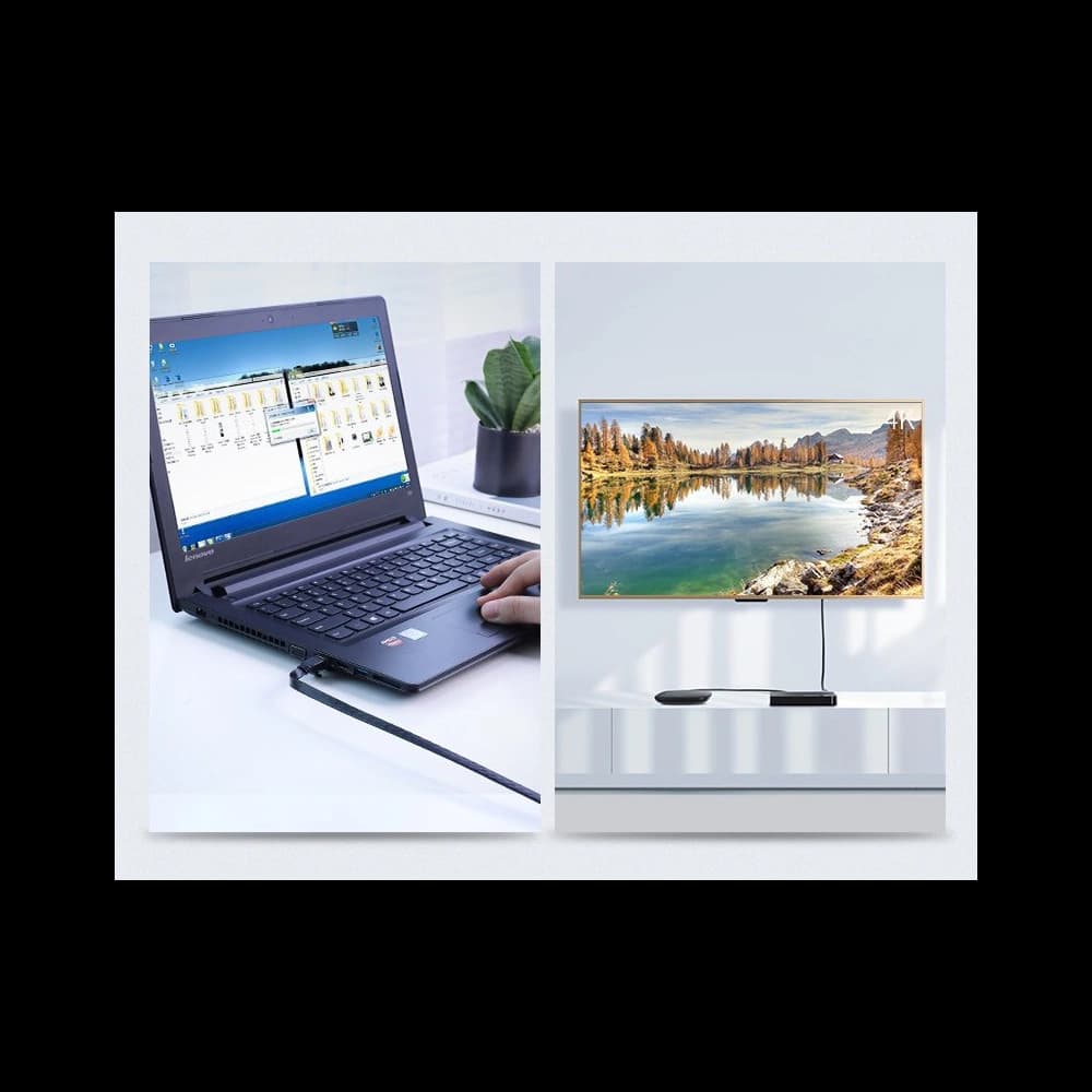 Flaches Netzwerkkabel UGREEN Ethernet RJ45 Cat.7 STP LAN 10Gbps 3m schwarz - 20