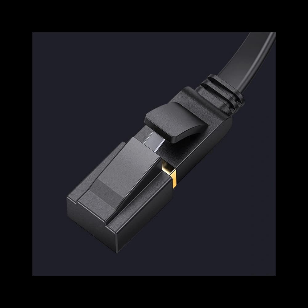 Flaches Netzwerkkabel UGREEN Ethernet RJ45 Cat.7 STP LAN 10Gbps 3m schwarz - 23