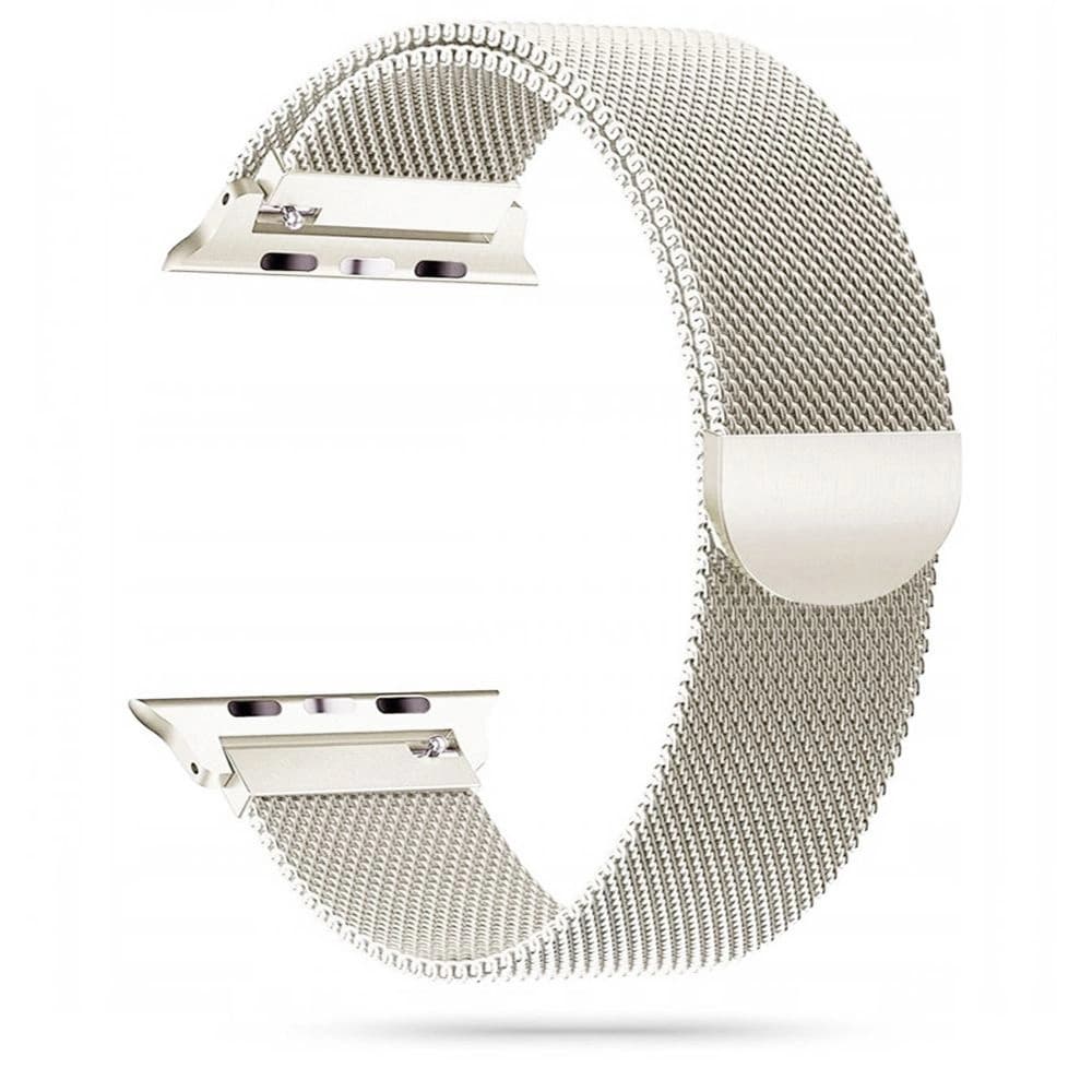 Strap Tech-Protect MilaneseBand Apple Watch 4/5/6/7/SE/8/9/Ultra 44/45/49mm Starlight - 1