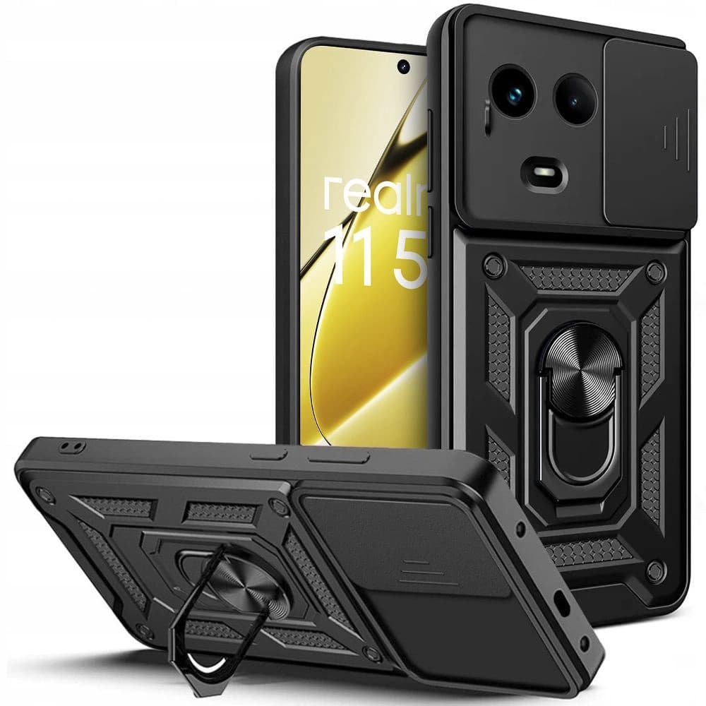 Case Tech-Protect CamShield Pro Realme 11 5G Schwarz - 1