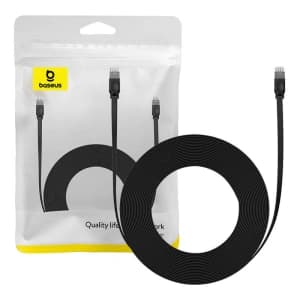 Kabel sieciowy Baseus Ethernet RJ45, Cat.6, 12 metrów (czarny)