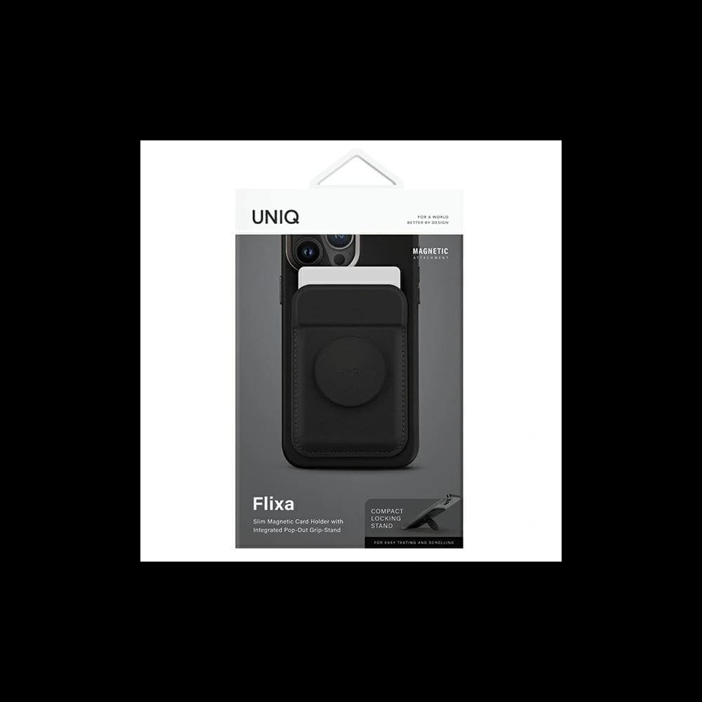 UNIQ Flixa magnetic card wallet with MagSafe jet black  - 2