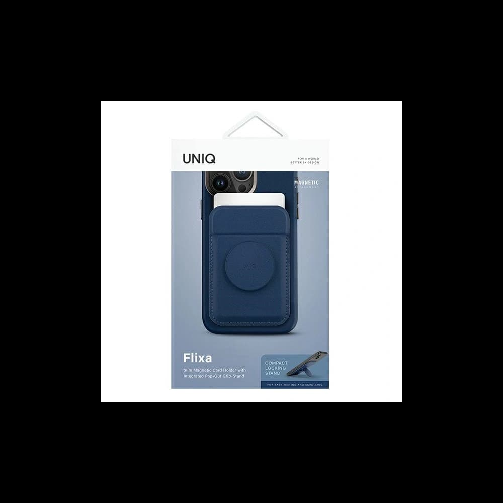 UNIQ Flixa magnetisches Kartenetui mit MagSafe-Stütze navy blue - 2