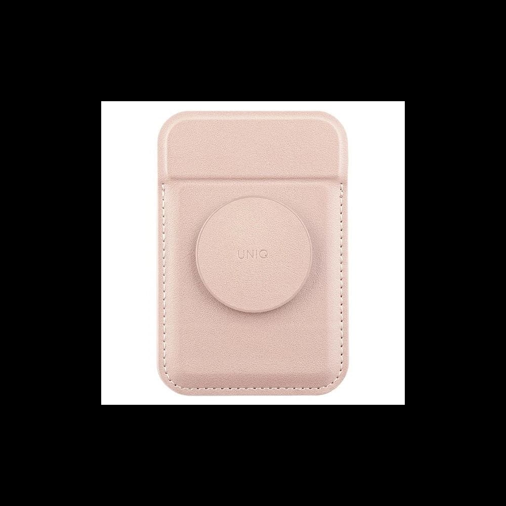 UNIQ Flixa magnetische Kartenbörse mit MagSafe-Ständer in Rosa/Blush Pink - 1