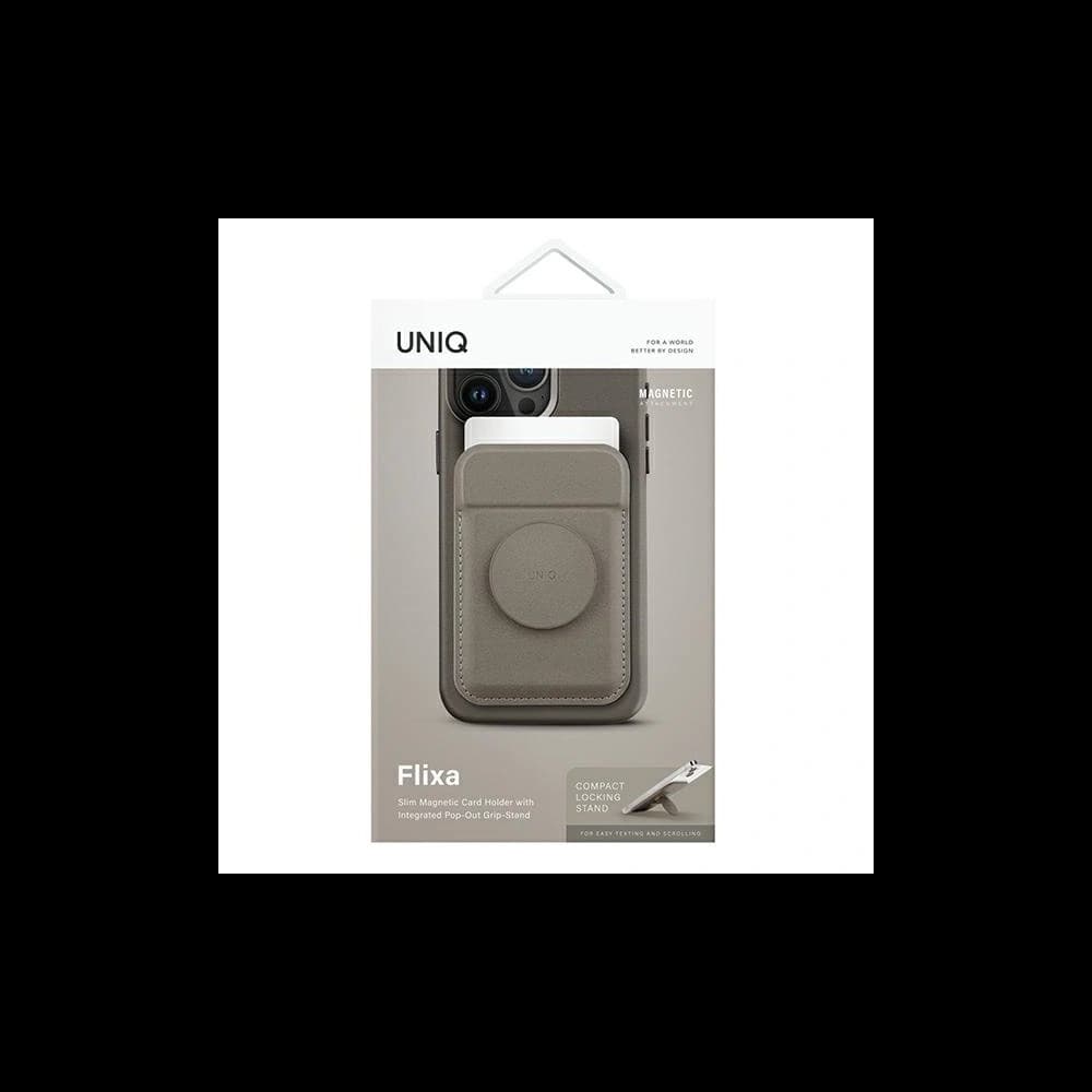 UNIQ Flixa magnetic card wallet with MagSafe flint grey  - 2