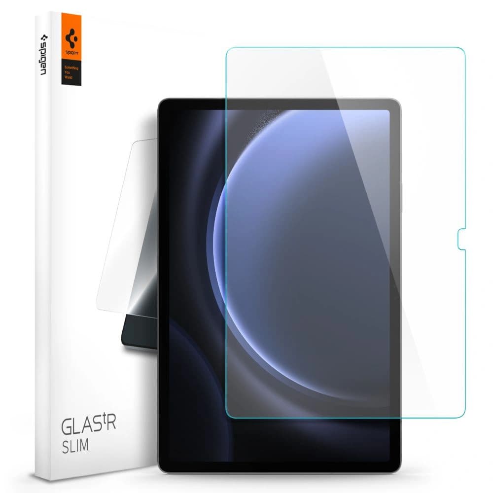 Spigen GLAS.tR Slim Samsung Galaxy Tab S9 FE+ Plus Clear - 1
