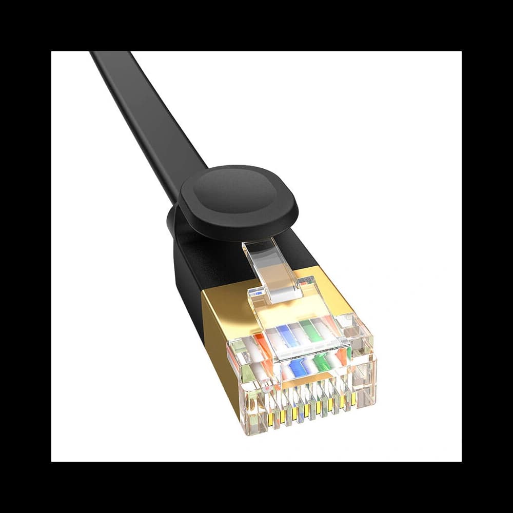 Netzwerkkabel Baseus High Speed, Ethernet RJ45, 10 Gbps, Cat.7, 1m (schwarz) - 5