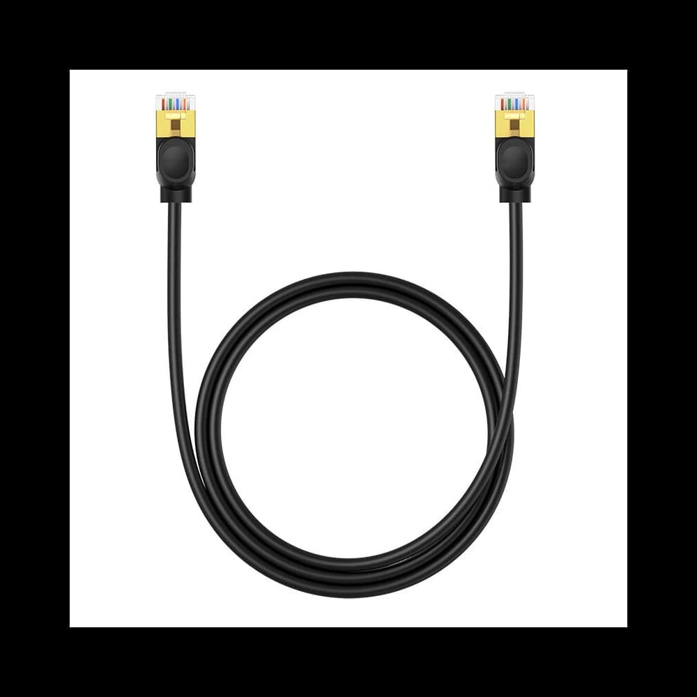 Netzwerkkabel Baseus High Speed, Ethernet RJ45, 10 Gbps, Cat.7, 1m (schwarz) - 6