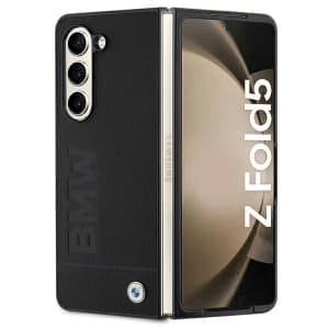 Case BMW BMHCZFD5SLLBK Samsung Galaxy Z Fold5 Hardcase Signature Logo Imprint schwarz/black