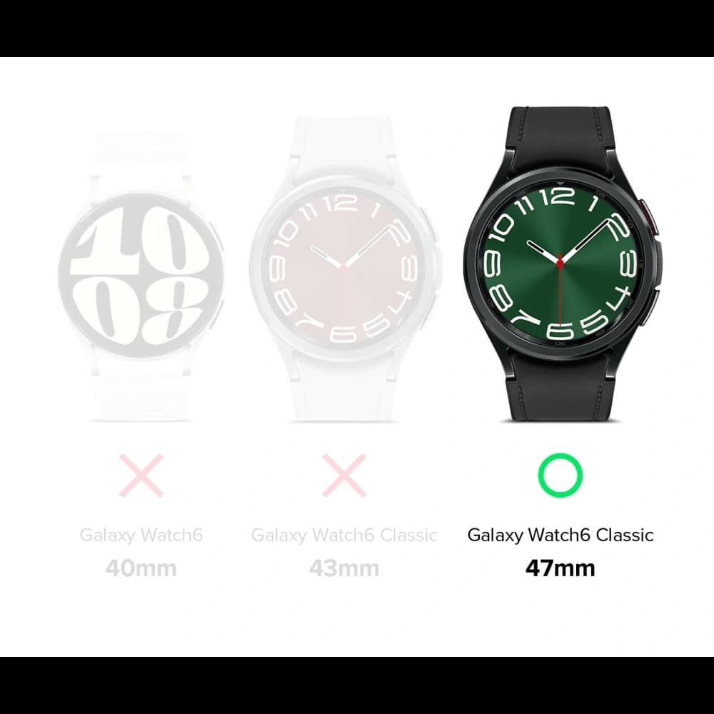 Überzug Ringke Bezel Styling 47-80 Samsung Galaxy Watch 6 Classic 47mm Edelstahl Silber - 9