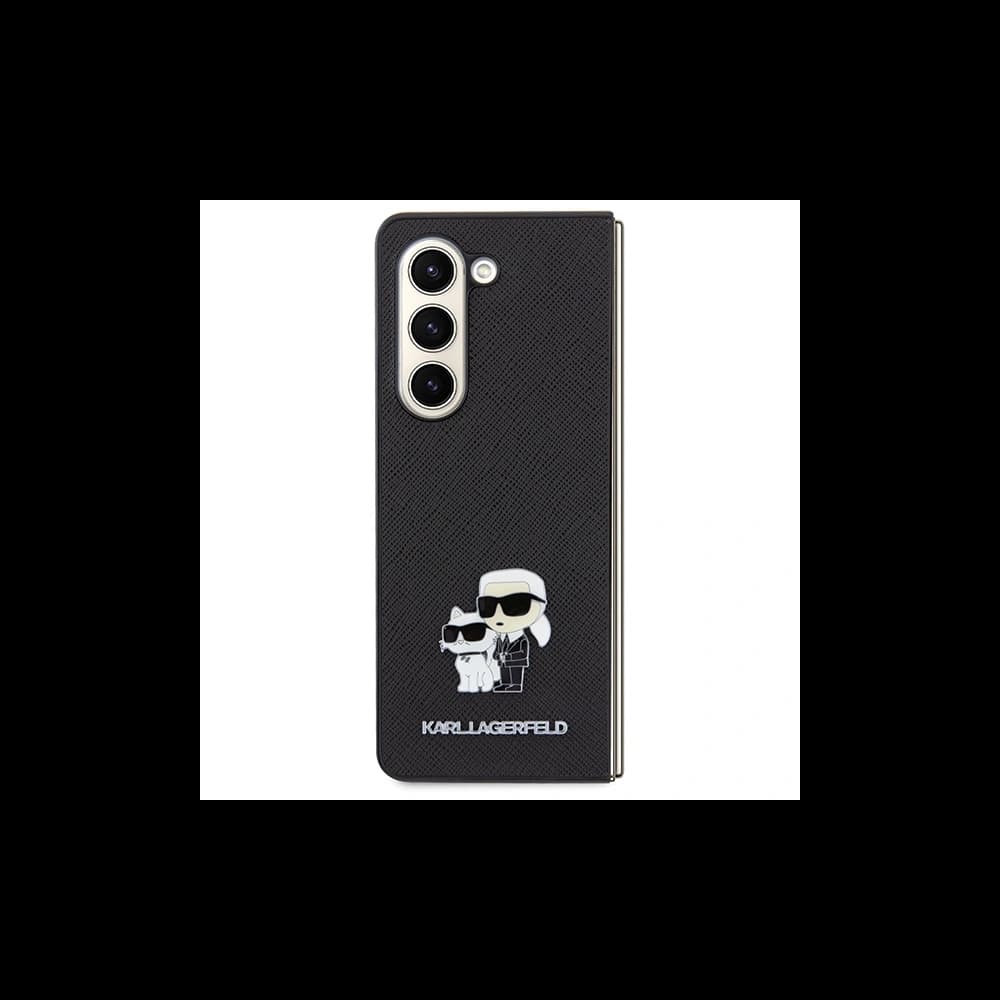 Case Karl Lagerfeld KLHCZFD5SAKCNPK Samsung Galaxy Z Fold5 Hardcase Saffiano Karl&Choupette Pin schwarz/black - 2