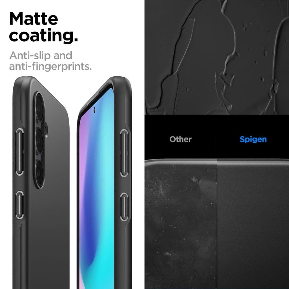 Case Spigen Thin Fit Samsung Galaxy S23 FE Schwarz - 12