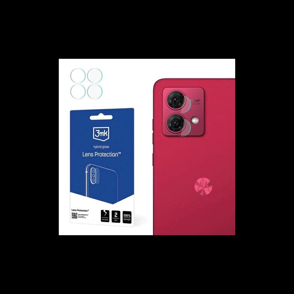 Hybridglas für die Kameraobjektiv 3MK Linsenschutz Motorola Moto G84 5G [4 PACK] - 1