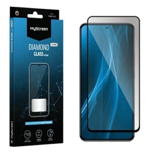 Gehärtetes Glas MyScreen Diamond Glass Edge Lite Full Glue Xiaomi Redmi 12 5G / 4G / 12R schwarz/black