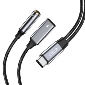Kabel Tech-Protect Ultraboost Adapter USB-C / USB-C, Mini-Klinke 3.5mm Schwarz