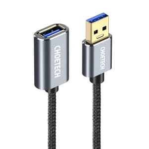 Kabel przedłużka Choetech XAA001 USB-A 3.0 2m (czarny)