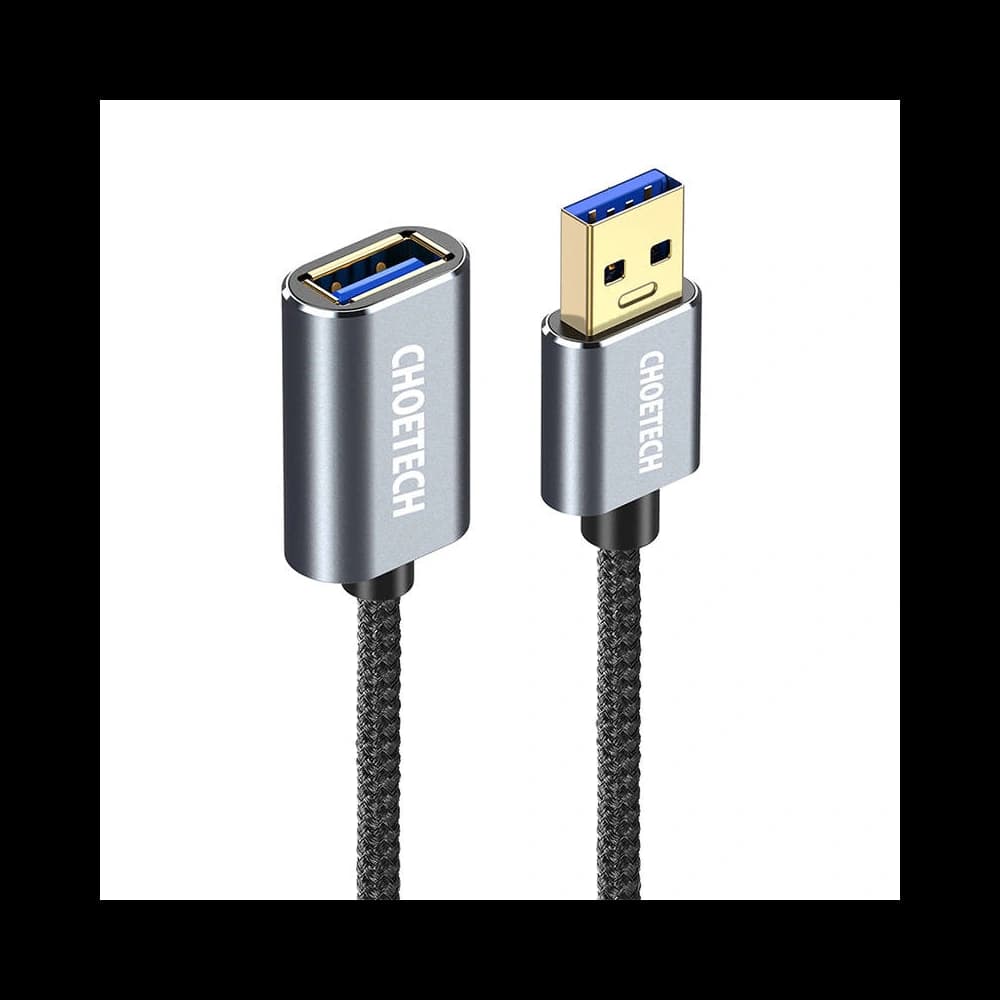 Choetech XAA001 USB-A 3.0 extension cable 2m (black) - 1