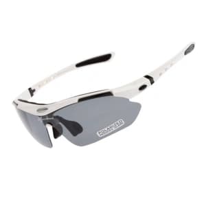 Rockbros 10142 cycling glasses with photochromes (white)