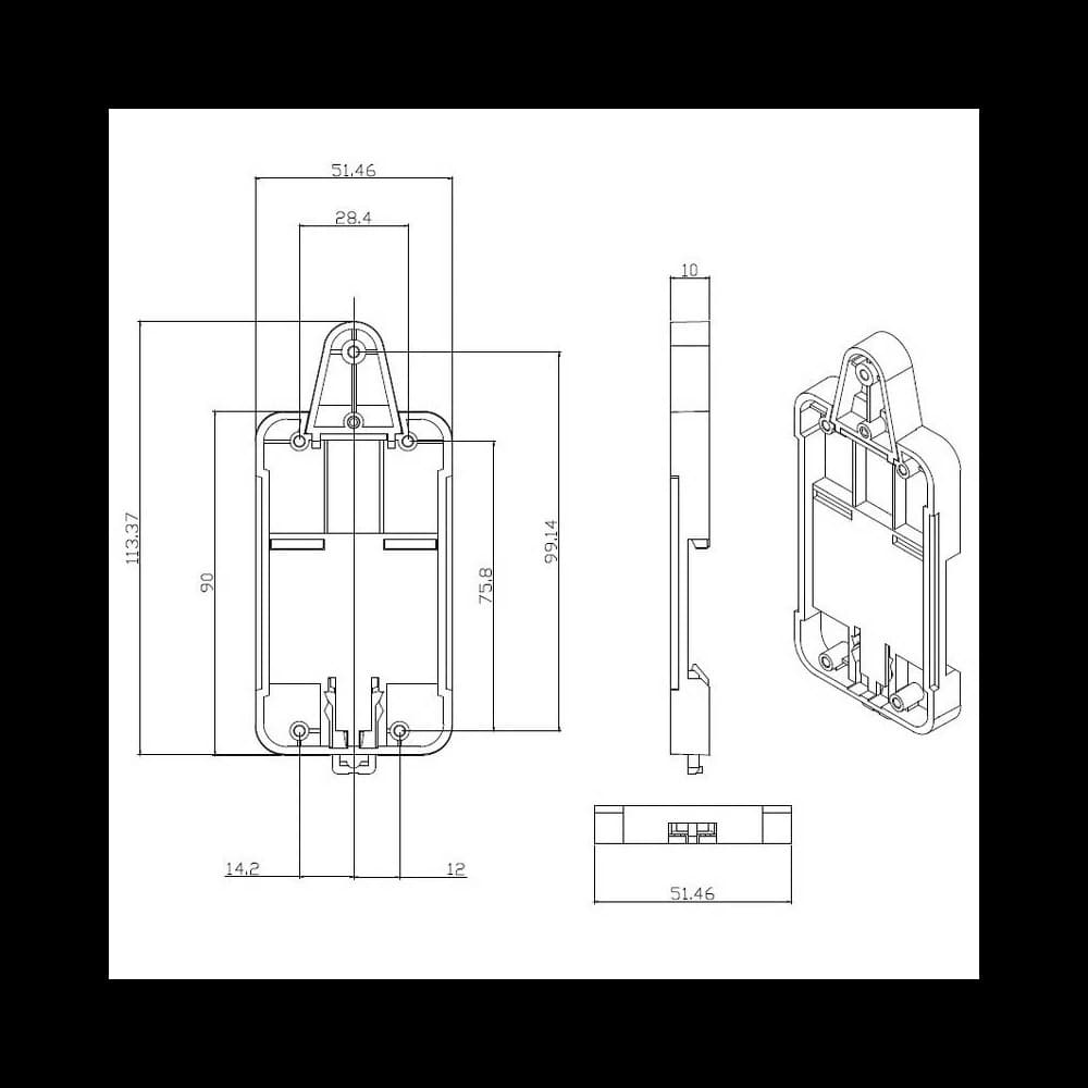 Montageschiene für DIN Sonoff DR - 7