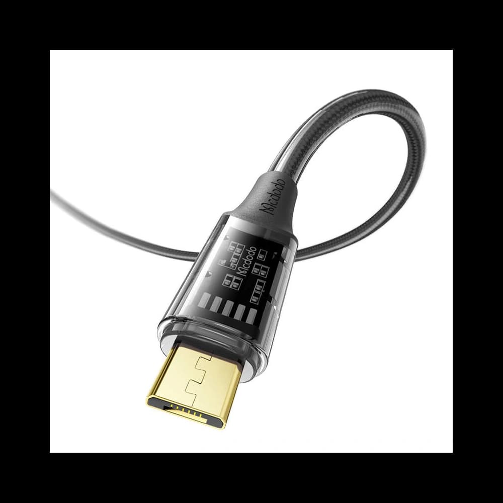 Mcdodo CA-2100 cable USB-A / microUSB, QC4, 3A, 1.2m (black) - 3