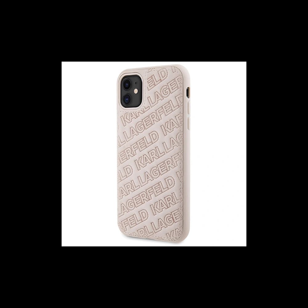 Karl Lagerfeld KLHCN61PQKPMP Apple iPhone XR / 11 hardcase Quilted K Pattern pink - 2