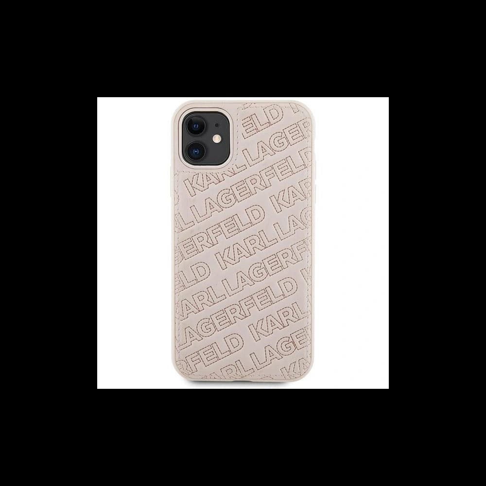 Karl Lagerfeld KLHCN61PQKPMP Apple iPhone XR / 11 hardcase Quilted K Pattern pink - 3