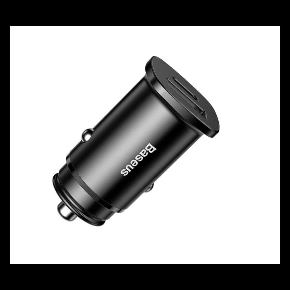 Baseus Autoladegerät Square PPS QC4.0 / PD3.0 5A 30W (schwarz) - 3