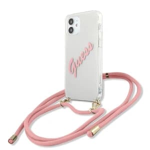 [OUTLET] Guess GUHCP12SCRTVSPI Apple iPhone 12 mini pink hardcase Script Vintage