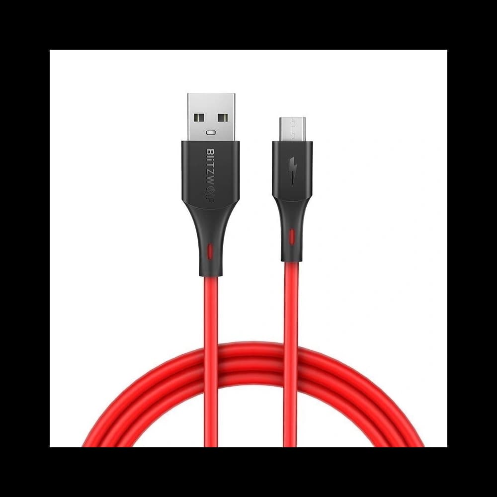 Micro USB Cable BlitzWolf BW-MC13 2A 1m Red - 1