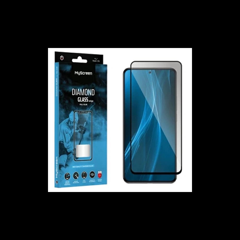 Hartglas MyScreen Diamond Glass Edge Full Glue Samsung Galaxy A25 5G schwarz/black - 1